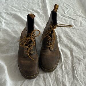 Brown Dr. Martens Lace Up Boots Air Wair